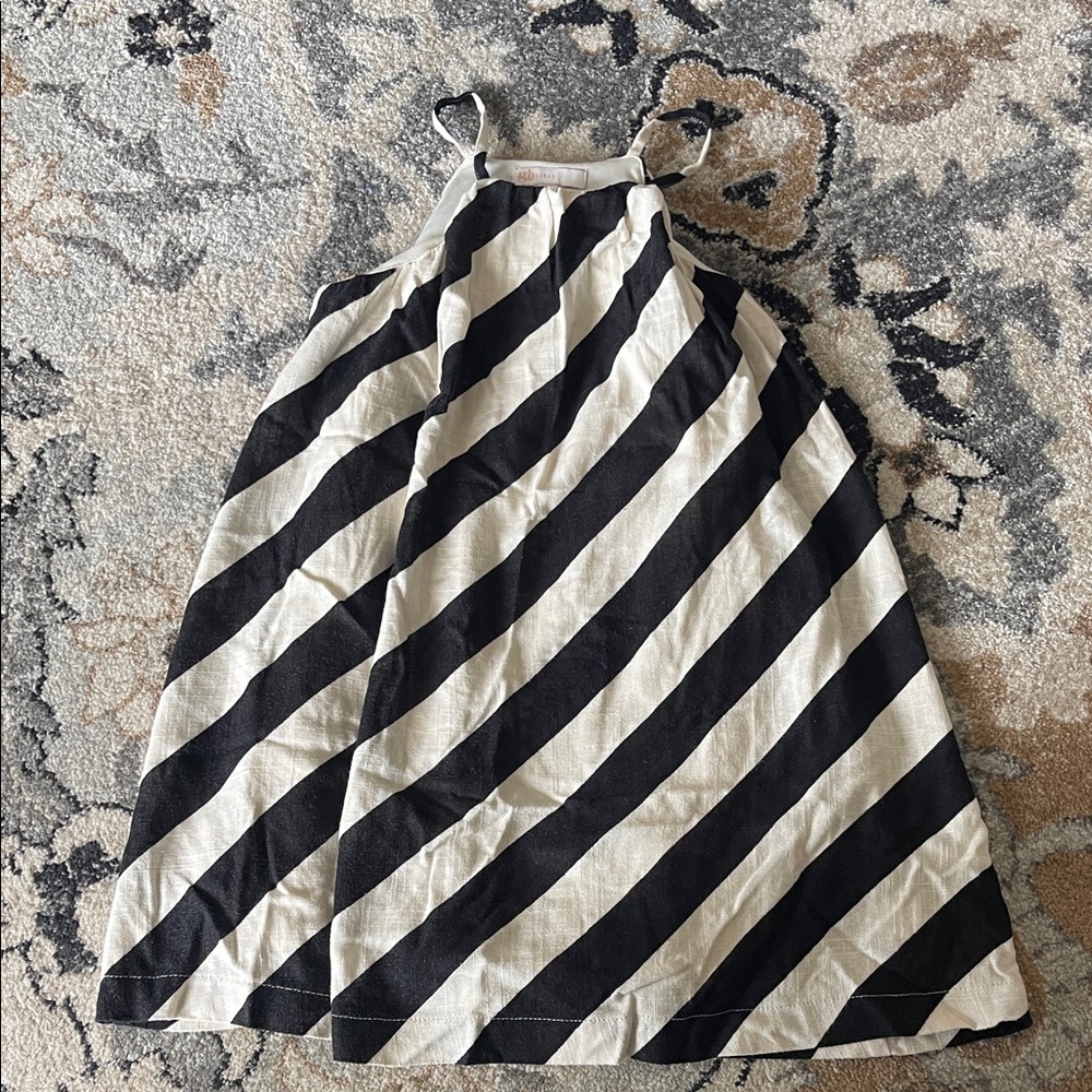 GB Girls Monochrome Striped Dress